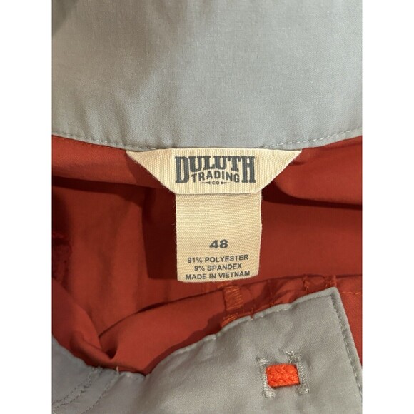 Duluth Trading Mens Size 48 Nanotex DuluthFlex Bull Moose Red Board Shorts - Picture 5 of 8